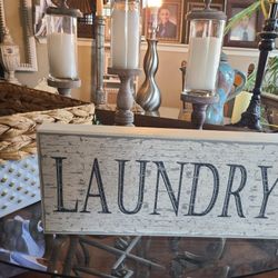 Small Laundry Sign From Kirklands