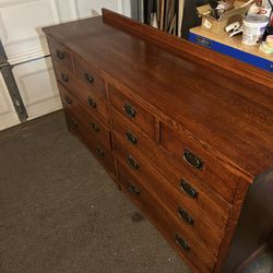 Solid Wood 10 Drawer Dresser