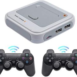 JAOCDOEN R8 Wireless Retro Game Console, Built in 50000+ Classic Game, 4K Video