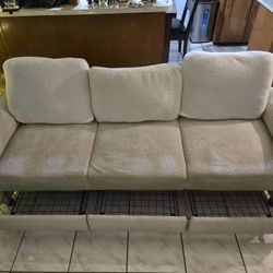 Ivory Couch With Storage 
