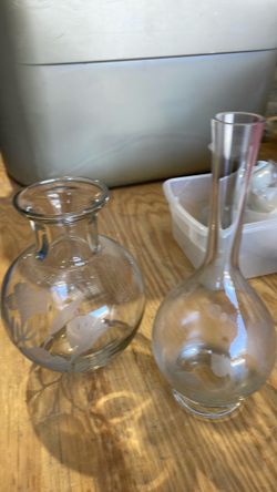 Lead Crystal vases vintage