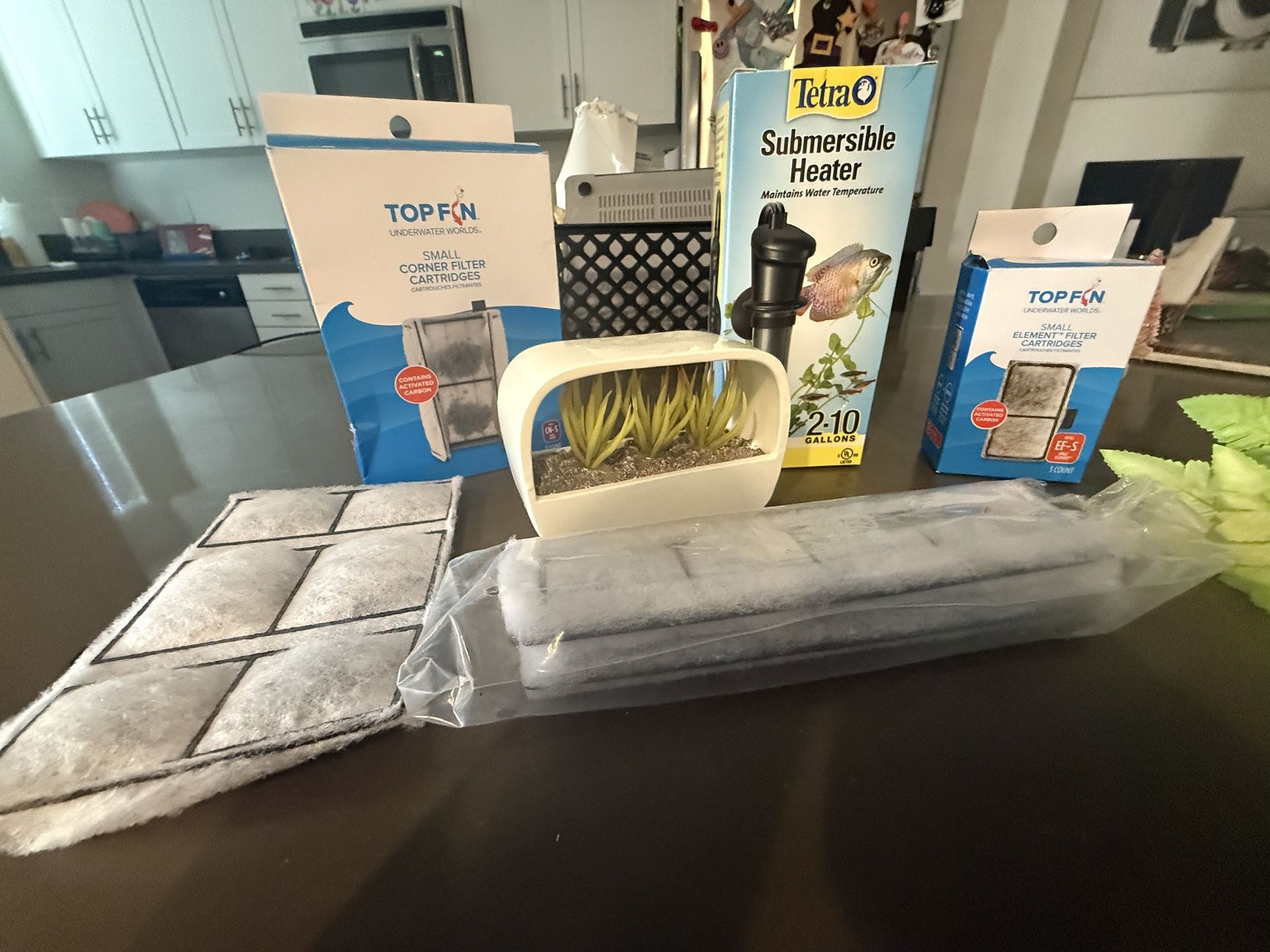 Variety of items for a Fish Tank Aquarium