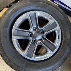 Like New Jeep Oem Rims Plus Tires 