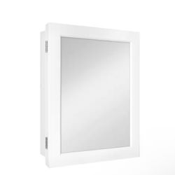 Glacier Bay 15-1/4 in. W x 19-3/8 in. H Rectangular Framed Recessed or Surface-Mount Bathroom Medicine Cabinet with Mirror.