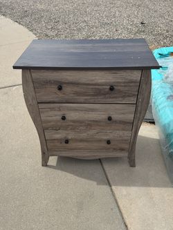 Three Drawer Nightstand New
