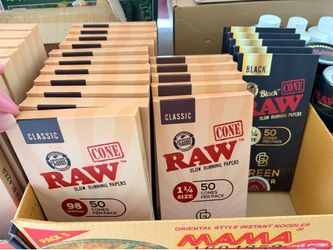 Raw cones multiple sizes