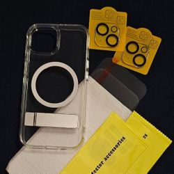 Iphone 15 clear magsafe kick stand