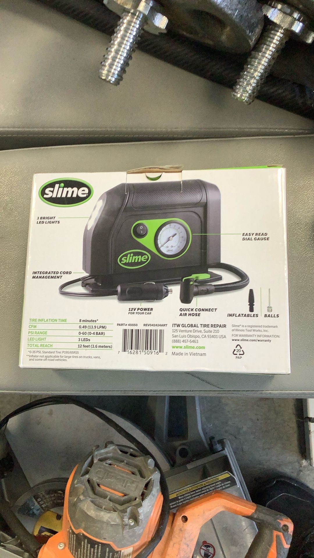 slime tire inflator