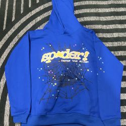 Sp5der TC Hoodie Blue