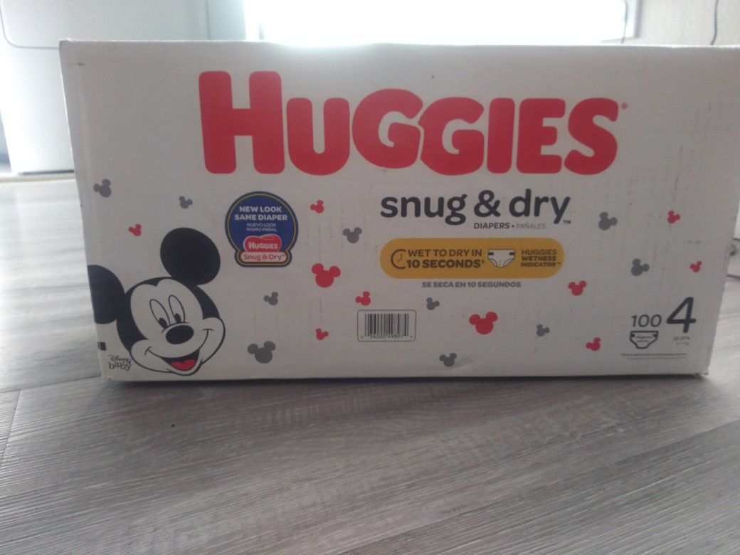 Huggies size 4 diapers