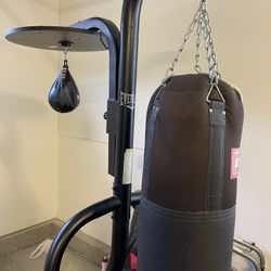 Boxing Bag With Stand And Speed Bag