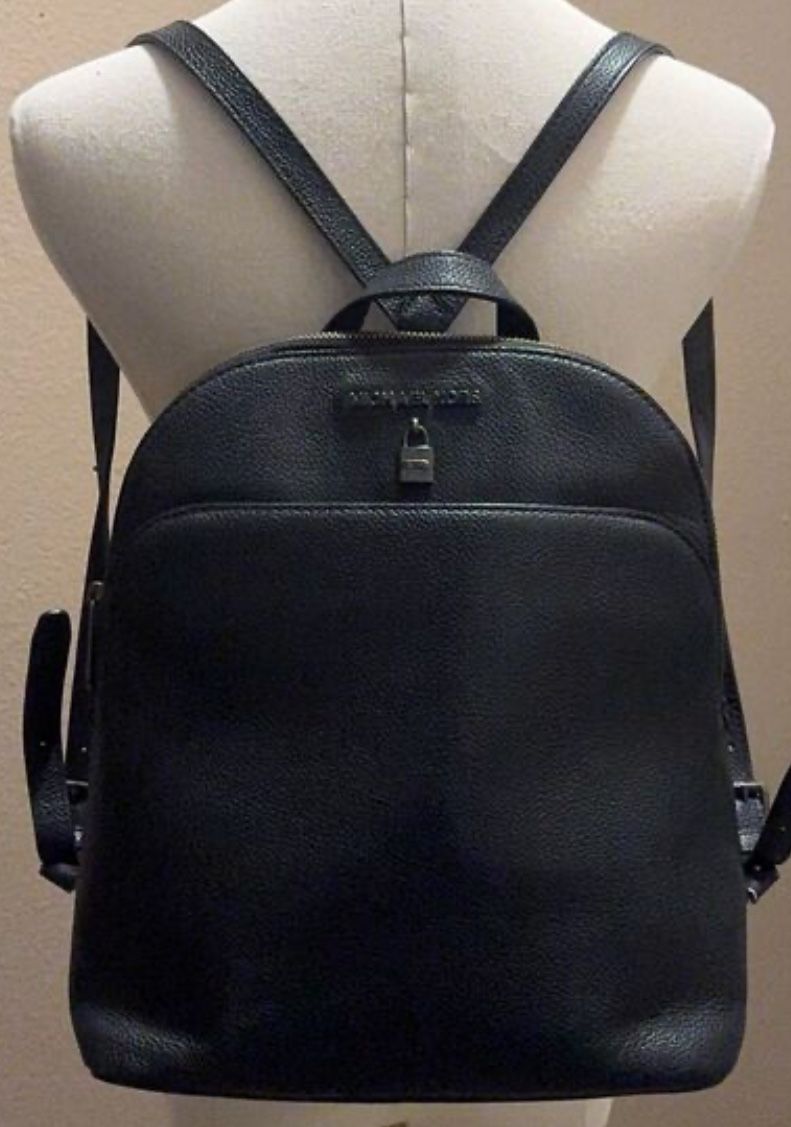 Micheal Kors Adele Large Pebbled Leather Backpack
