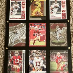 Wall Hangable Plaque of 2022 BROCK PURDY Rookie Cards!