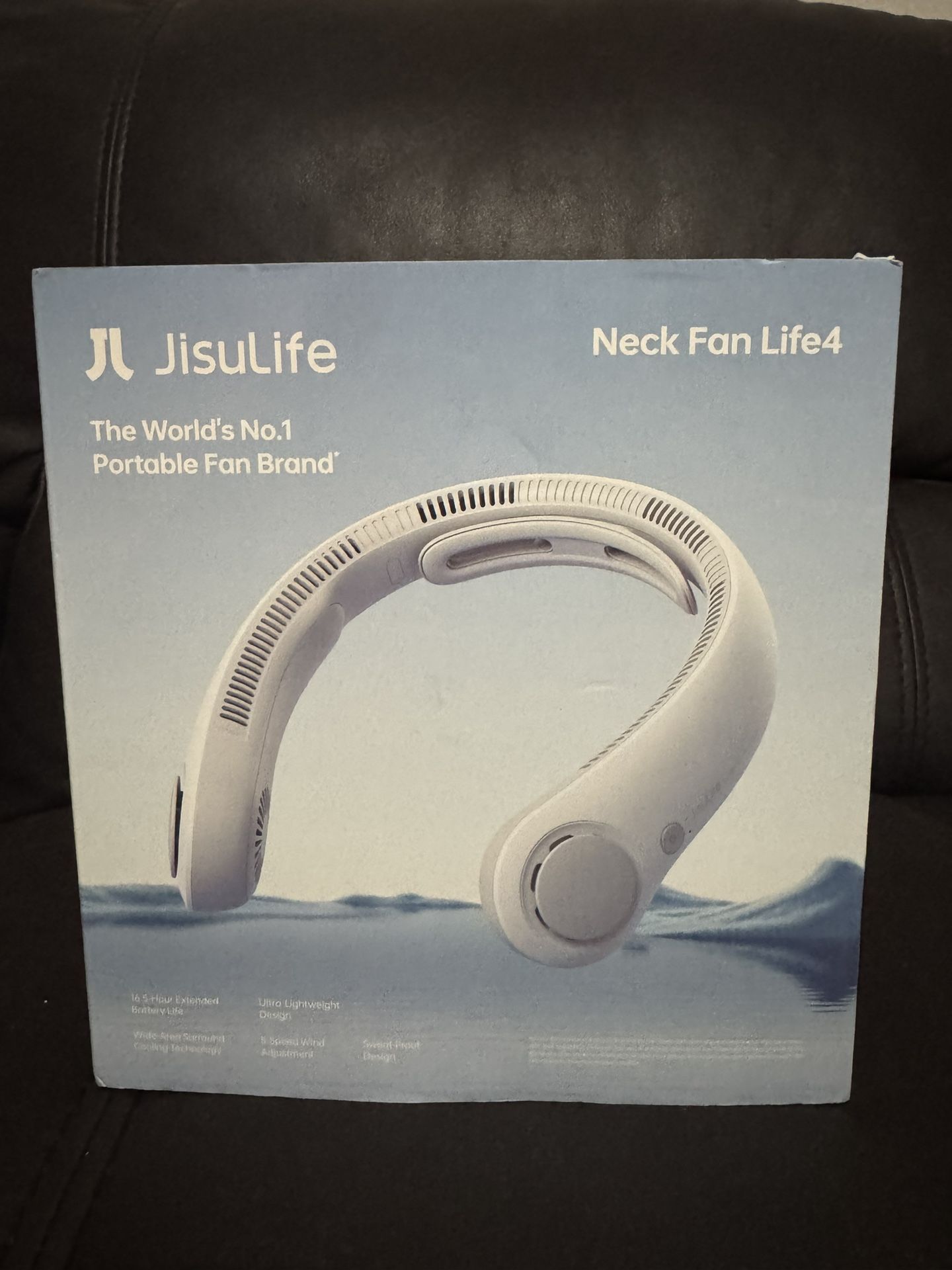 JISULIFE Portable Neck Fan Gray