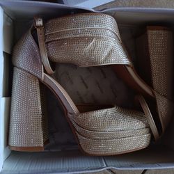 Gold Platform Heels