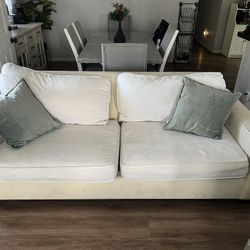 POTTERY BARN LOVESEAT SOFA