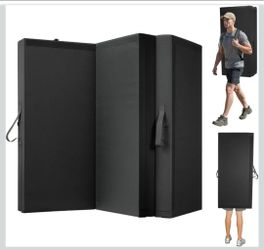 VEVOR Bouldering Crash Pad, Tri-Fold Rock Climbing Crash Pad with Adjustable Backpack Straps and Handle, Foldable Lightweight for Indoor Bouldering & 