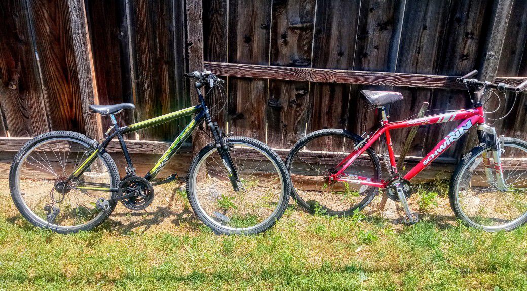 Schwinn And Roadmaster Mountain Bikes 