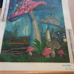 Mushroom diamond painting