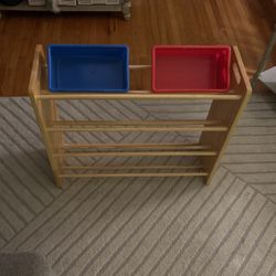 Wooden Antique Toy, Clothes, Storage Holder 