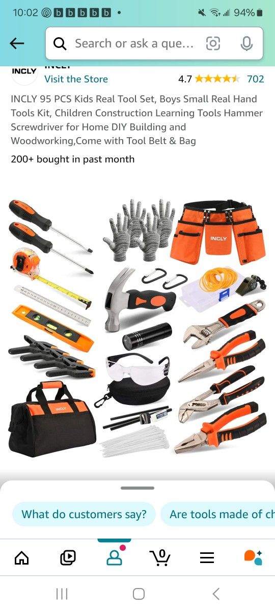 95 Piece Child Tool Kit