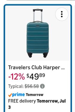 20in luggage with rotating wheels
