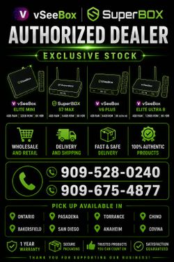 VSEEBOX SUPERBOX V6 MAX V6 PLUS BLACKBOX  V6PRO ELITE MINI ELITE ULTRA S6 PRO S6 MAX S7 PRO S7 MAX S7 ULTRA SUPREME MINI S7MAX WHOLESALE TO PUBLIC SMA