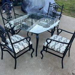 Glass Table Set
