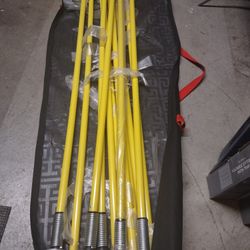 12 Agility Poles With Spikes 6ft With Carrying Bag