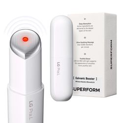 LG Pra.L Superform Galvanic Booster Mystic White, 1min booster for ageless skin, anti-aging, Korean skincare, Glow on the go, Serum booster device, Gl