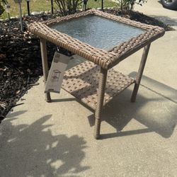 Palmaro Tan Side Table