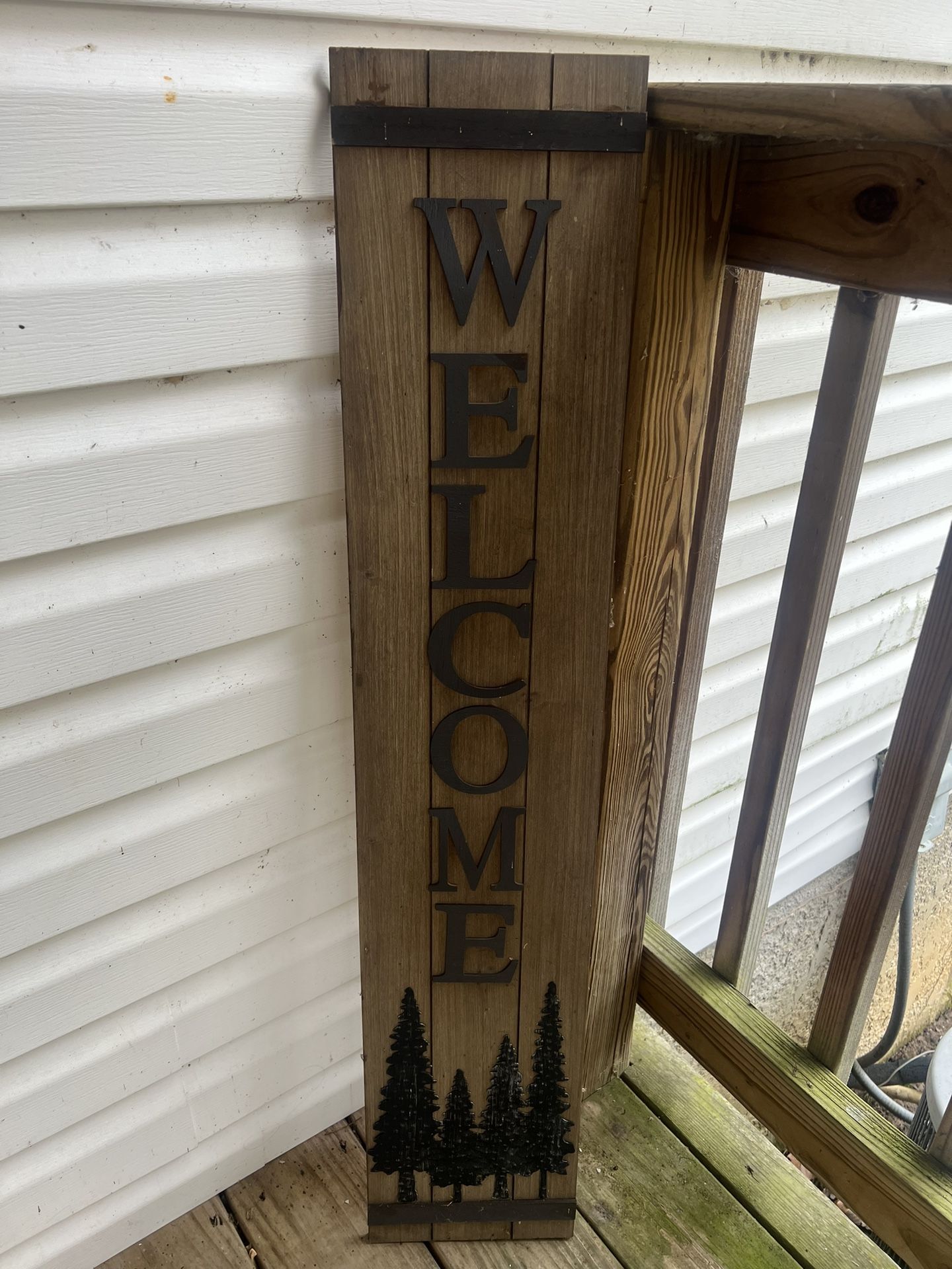 Outdoor Decorative Welcome Sign