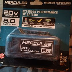 Hercules 20v 5.0 AH Extended Life 