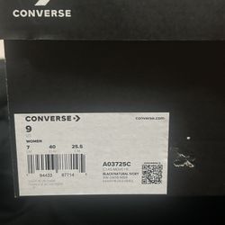 Converse Black High tops Women’s Size 9 Men Size 7