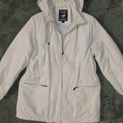 Bromley Sport Thermolite Hooded Winter Jacket Beige Size M