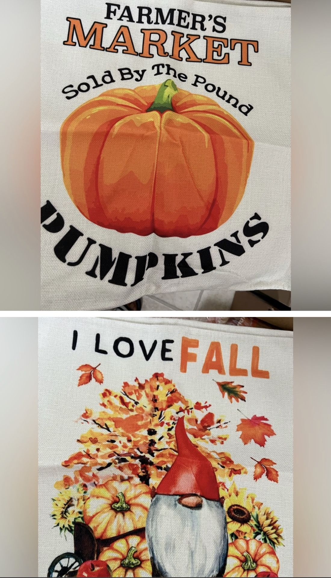 Fall Pillow Covers 18x18 Set of 4 Fall Decorations for Home Stripes Pumpkin Maple Leaf Happy Fall Outdoor Decorative Throw Pillows Farmhouse Thanksgiv