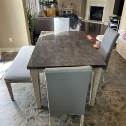 Marble Dining Table Set