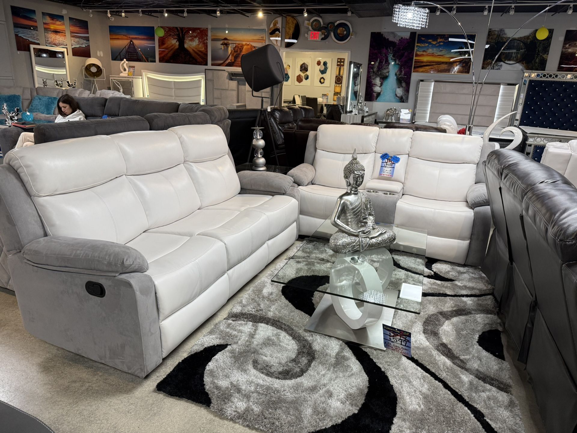 Gorgeous Sofa & Loveseat With 4 Recliners & FREE Recliner For Only $1199
