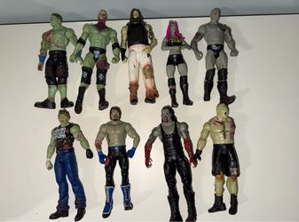 Mattel WWE Zombies Action Figure Lot - Brock Lesnar, The Rock, Undertaker, John Cena