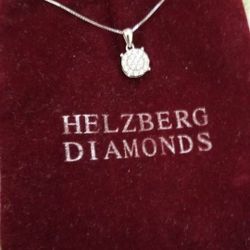 Helzberg Sterling Silver Chain And.pendant