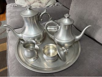 Pewter tea set