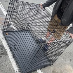 Large Steal collapsible Dog Crate