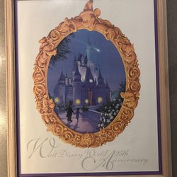 Disney World 25th Anniversary Print (embossed)