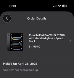 iPad Pro m5 500 gigs only 3 cycle counts