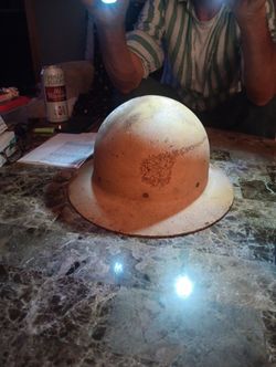 WW ll Vintage  Military Steel Helmet 