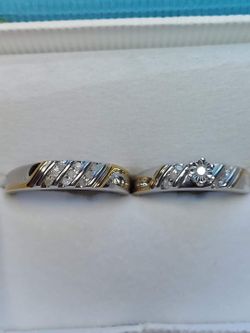 2 Tone Diamond Bride Set