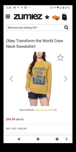 Women's Obey Sweatshirt Brand New w/ Tags
