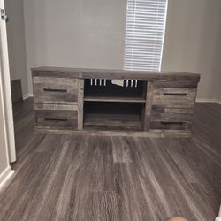 Modern Wooden Rustic Grey Entertainment Center For Sale Needs To Go ASAP $75 Obo South Austin