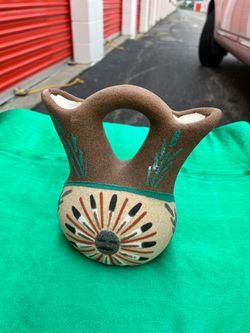 Native American Style Wedding Vase Pottery