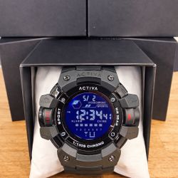 ACTIVA Armour X Digital Watch 50mm Camouflage Black Chrono Alarm WR 3BAR